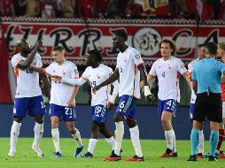 Lukaku anotó al minuto 58. El delantero de la Roma encabeza la tabla de anotadores en la eliminatoria con nueve tantos en seis encuentros. EFE/C. Bruna