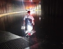 Se reportó  la inundación de dos túneles en Carretera a Nogales y en La Moderna. CORTESÍA/ Bomberos de Zapopan