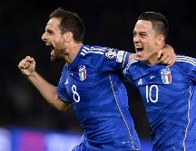 Giacomo Bonaventura se convirtió en el jugador más veterano en anotar su primer gol con el equipo nacional para abrir el marcador a los 25 minutos. AP/F. Ferrari