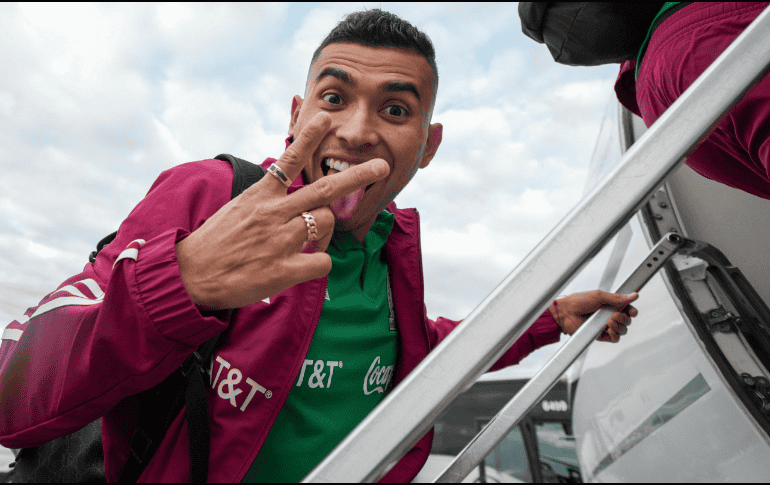 Cerca de las 8 de la noche de este domingo, hora local, 18:00 horas, tiempo del centro de México, el Tricolor, con Jaime Lozano al frente, arribó a su hotel de concentración. ESPECIAL.