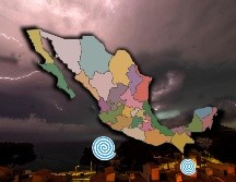 Este lunes, los fenómenos tienen 80 y 30 por ciento de posibilidades de desarrollo ciclónico en 7 días. EFE / ARCHIVO