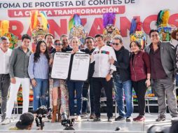 Durante el evento dirigido exclusivamente a militantes de Morena, aseguró que la 4T es cada vez más grande gracias a que desde su llegada el principal objetivo ha sido defender el bienestar del pueblo de México. ESPECIAL.