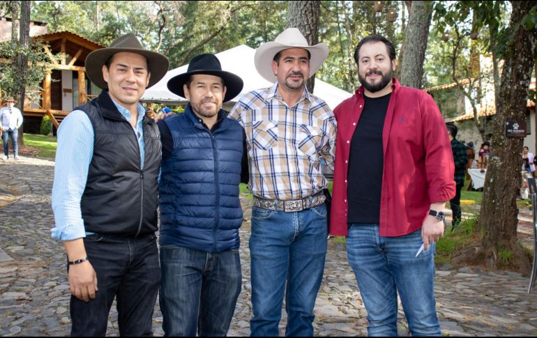 Rigoberto Lepe, Luis Valenzuela, Antonio Zamora e Ismael. GENTE BIEN JALISCO/ Christian Pérez