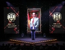 En el evento, Leaño Reyes, quien asumió la rectoría de la UAG desde el año 2005 y que la ha mantenido desde entonces, agradeció a sus familiares por acompañarlo en su trayectoria laboral. EL INFORMADOR/ H. Figueroa.