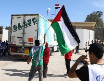 Un convoy de 20 camiones cruzó el puesto de Rafah. EFE