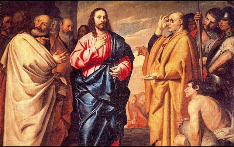 Dios está sobre todo rey terrenal, y toda persona le pertenece en su totalidad. WIKIPEDIA/«La moneda del César», de Antonio Arias.