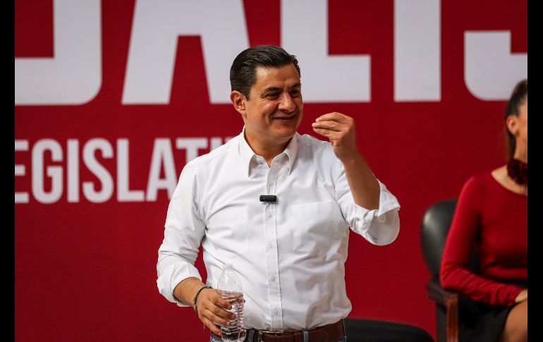 José María Martínez, estableció un pacto de amor por Jalisco, y resaltó que ha emprendido una lucha por salvar al Estado contra los gobernantes sinvergüenzas, que sea el pueblo quien decida y mande, y que haya transformación. EL INFORMADOR / H. Figueroa