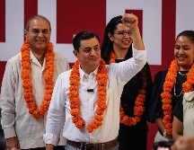 José María Martínez, estableció un pacto de amor por Jalisco, y resaltó que ha emprendido una lucha por salvar al Estado contra los gobernantes sinvergüenzas, que sea el pueblo quien decida y mande, y que haya transformación. EL INFORMADOR / H. Figueroa