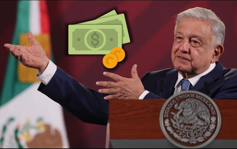 López Obrador, además, declara que la cantidad máxima que alcanza un empleado del sector público es de 62 mil pesos al mes. EFE / M. Guzmán