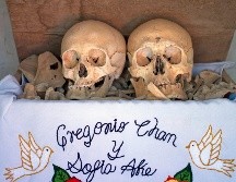 A los tres años de fallecido se exhuman los cuerpos de las bóvedas y se trasladan a las 