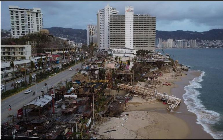 La gobernadora informó que ya se ha restablecido el 58% de la energía eléctrica en el puerto de Acapulco. SUN / D. PRADO