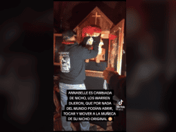 Los encargados del Museo de los Warren dijeron que el cambio de la muñeca Annabelle fue para colocarla en una nueva vitrina. TIKTOK / de la muñeca Annabelle