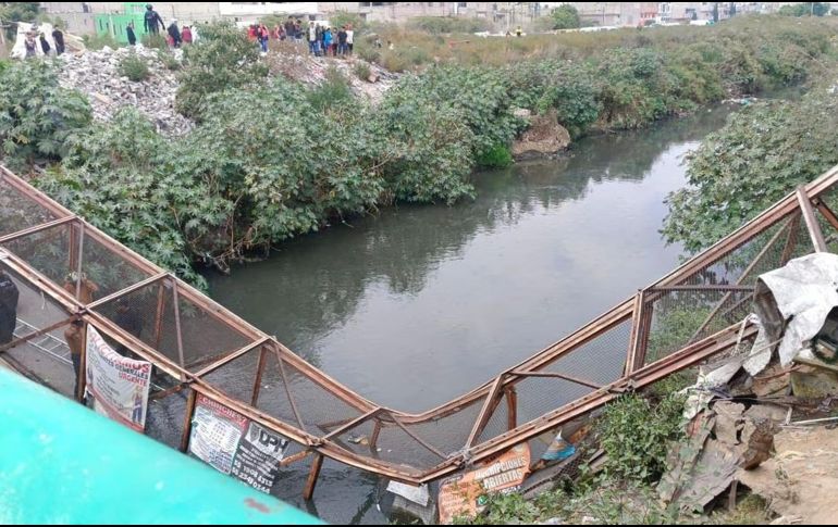 Este puente es utilizado principalmente hoy por los residentes de la zona para llegar al Panteón de Los Rosales. ESPECIAL