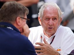 Helmut Marko y Christian Horner aseguraron la continuidad de Pérez en el equipo. IMAGO7.