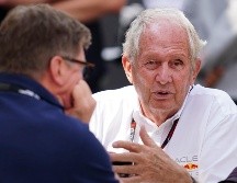 Helmut Marko y Christian Horner aseguraron la continuidad de Pérez en el equipo. IMAGO7.