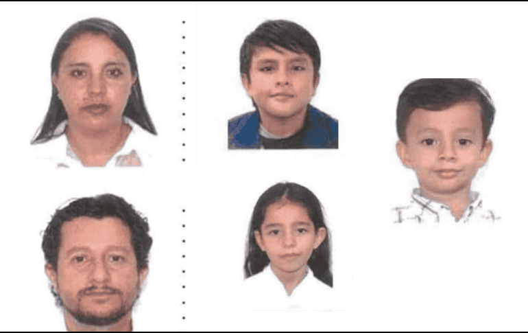 La Fiscalía zacatecana emitió las fichas de búsqueda de cada uno de los integrantes de esta familia. ESPECIAL/ FGJE.