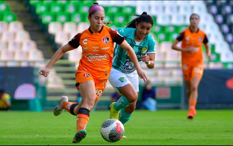 Atlas Femenil empató a un gol en su visita a León. IMAGO7.