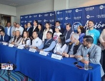 En rueda de prensa el dirigente del PAN, Marko Antonio Cortés aseguró que van a ganar la gubernatura con rostro de mujer. EL INFORMADOR / J. VELAZCO