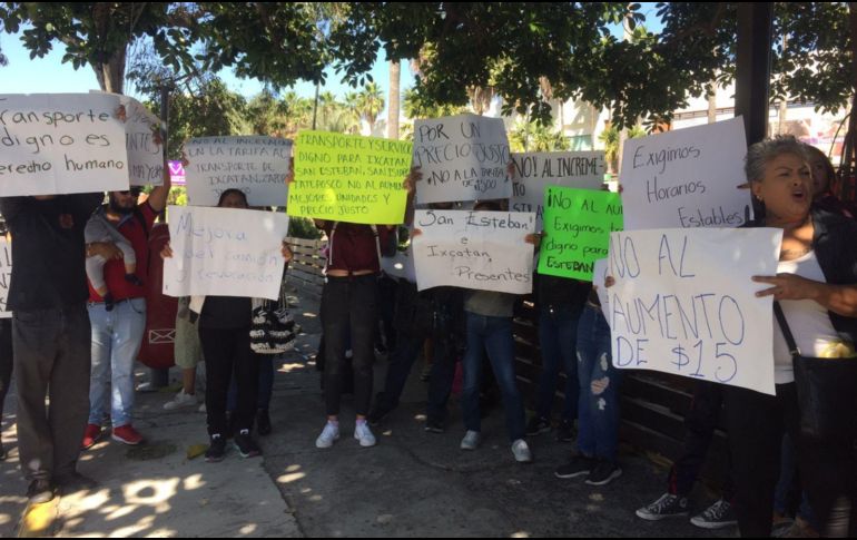 Fue la promesa que recibieron los vecinos, ante las quejas por las deficiencias que presenta la actual concesionaria, así como su costo de pasaje a 15 pesos. EL INFORMADOR / J. Díaz