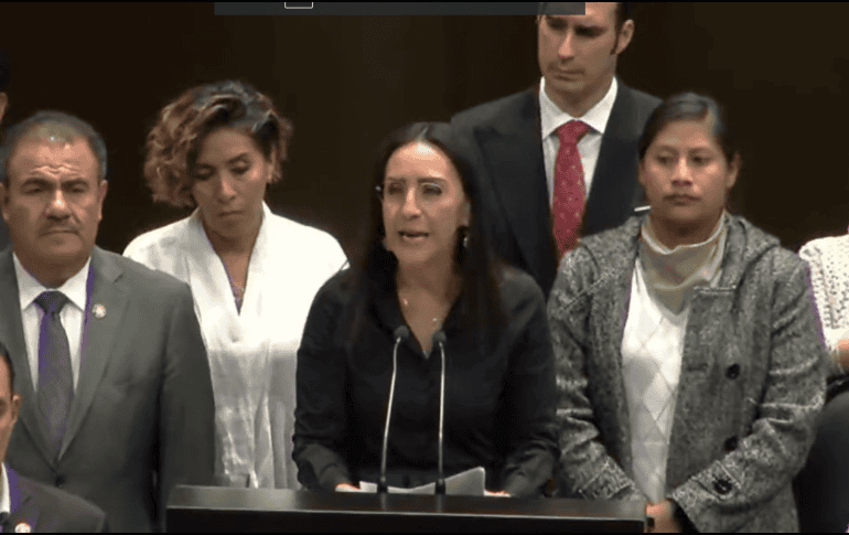 Laura Imelda Pérez aseguró que ya hay un presupuesto destinado para atender la emergencia por el huracán y recriminó que hablen mal del presidente. ESPECIAL/ Video.