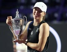 Swiatek necesitó sólo 59 minutos para dar cuenta de Pegula. EFE/A. Cupul