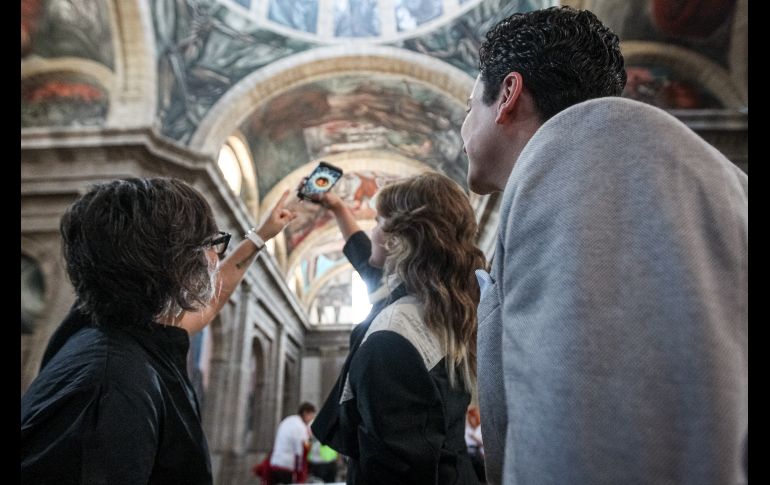 Se trata del efecto de realidad aumentada XR Cabañas, desarrollado por la empresa digital tapatía Synergy Studio, proyecto que forma parte de la primera ruta urbana de realidad aumentada en el mundo. EL INFORMADOR / H. Figueroa