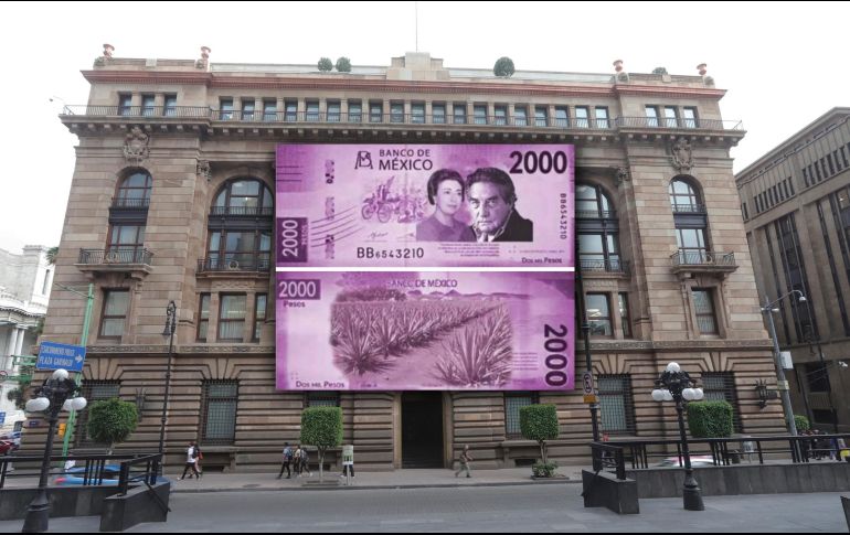 Banxico no ha confirmado el diseño de un presunto billete de 2 mil pesos, pese a que ya han circulado algunas imágenes no oficiales que lo muestran con las imágenes de Octavio Paz y Rosario Castellanos. NTX / ARCHIVO