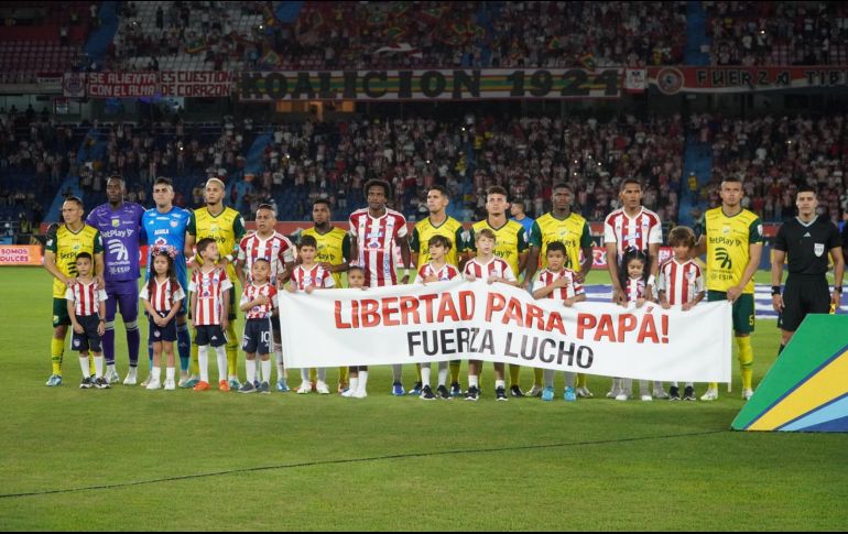 Diversos compañeros colombianos de Díaz han manifestado su solidaridad. ESPECIAL/ @JuniorClubSA