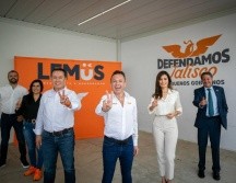 Acompañados de Pablo Lemus Navarro, Precandidato a la Gubernatura de Jalisco, y Manuel Romo, Dirigente Estatal de MC, esta tarde presentaron a Verónica Delgadillo García, Citlalli Amaya de Luna, Juan José Frangie Saade y Gerardo Quirino Velázquez. CORTESÍA