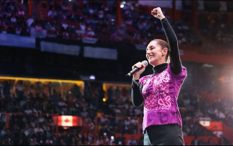 “Que viva la unidad de nuestro movimiento en la Ciudad de México”, mencionó Sheinbaum. ESPECIAL
