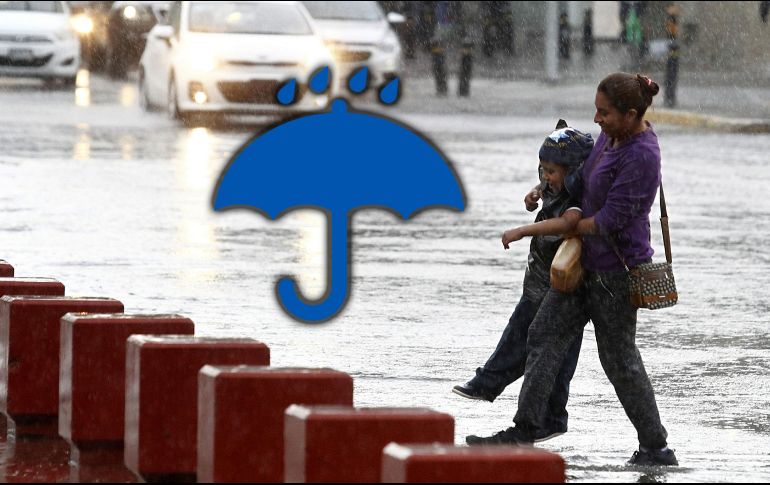 Las lluvias muy fuertes a intensas estarán acompañadas con rachas de viento, descargas eléctricas y posible caída de granizo. EL INFORMADOR / ARCHIVO