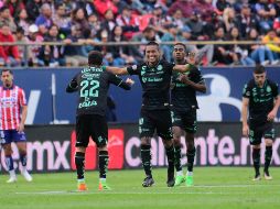 Pedro Aquino anotó el segundo de los Santos. IMAGO7/P. Ramírez