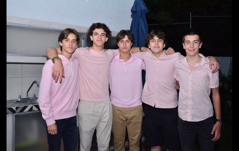 Pablo Álvarez, Juan Pablo Cañez, Pedro Palencia, Emilio Hernández y Arturo Schmidt. GENTE BIEN JALISCO/ Marifer Rached
