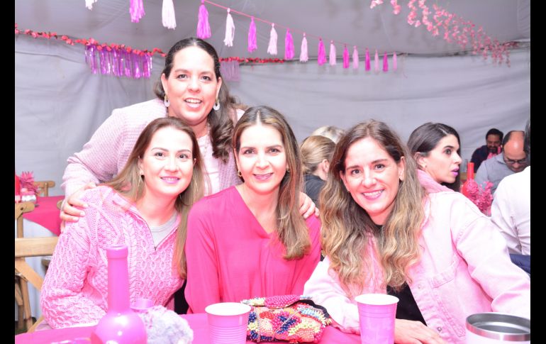Paty Domínguez, Mónica Jiménez, Carolina Damy y Magda Barrón. GENTE BIEN JALISCO/ Marifer Rached