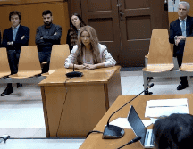 Shakira declarando ante las autoridades españolas. EFE