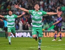 Juan Brunetta hizo a los minutos 6 y 69 los dos goles de Santos. IMAGO7/E. Saavedra