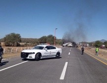 Los bloqueos carreteros fueron en Tapalpa, Ocotlán y Teocaltiche. ESPECIAL/ 