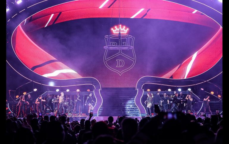 Este domingo 26 de noviembre la alineación conformada por Anahí, Maite, Dulce María, Christopher y Christian ofreció el primero de dos conciertos en el Estadio Tres de Marzo en Zapopan. EL INFORMADOR/ H. Figueroa