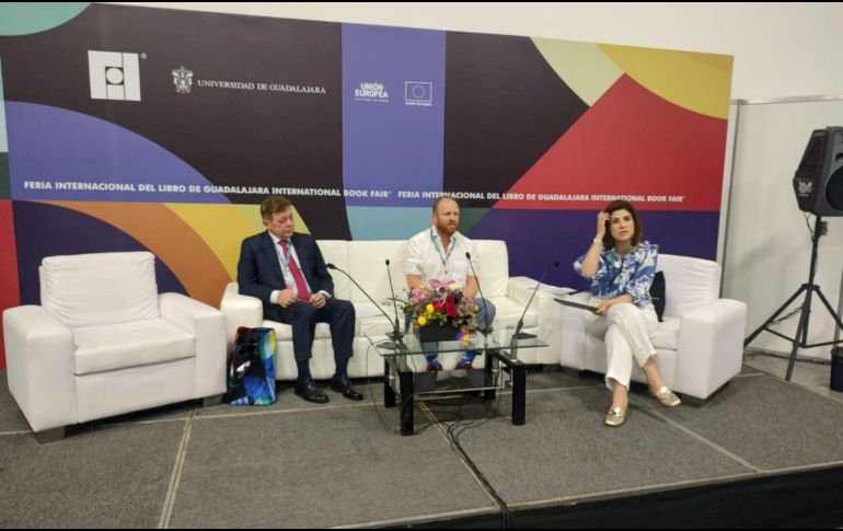 André Breedt, Dimiter Gantchev y Karine Pansa. EL INFORMADOR/ M. Hérnandez