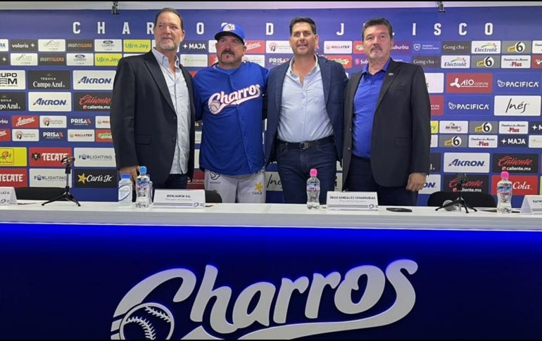 Benjamín Gil buscará llevar al equipo a los primeros planos de la Liga Mexicana del Pacífico (LMP). CORTESÍA/ Charros de Jalisco.