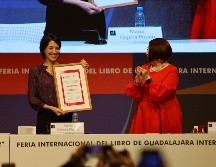 Ospina Pizano hizo homenaje a quien otorga el nombre del premio, al señalar que Sor Juana Inés de la Cruz, ha sido su maestra desde hace muchos años y que la ha influenciado en las clases que brinda en la universidad en la que labora. EL INFORMADOR / A. Navarro