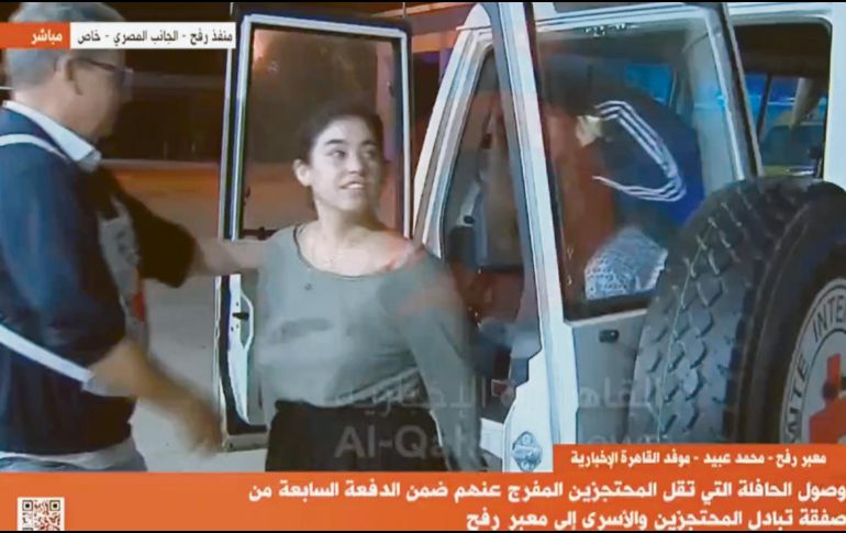 Ilana Gritzewsky fue liberada el séptimo día de tregua entre Israel y Hamás. ESPECIAL
