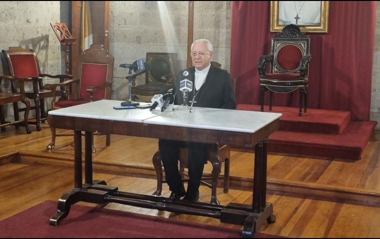 El líder religioso hizo énfasis en la problemática de las desapariciones. EL INFORMADOR/ J. Díaz.