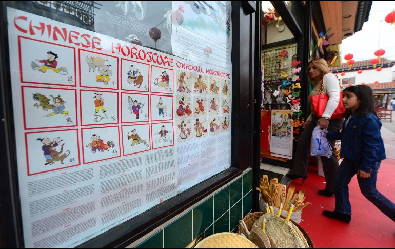 El Año Nuevo Chino, que inicia el 10 de febrero de 2024 y se extenderá hasta el 28 de enero de 2025, tendrá el próximo año como símbolo al Dragón en el horóscopo. AFP / ARCHIVO
