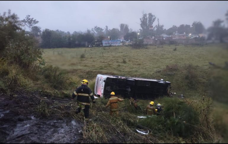 El accidente ocurrió a la altura de Buenavista, en el municipio de Ixtlahuacán de los Membrillos. ESPECIAL