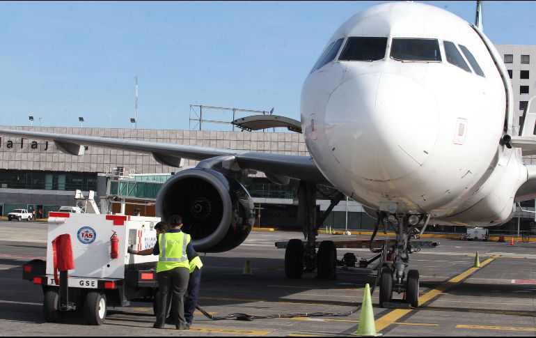 De acuerdo con el Grupo Aeroportuario del Pacífico, fueron afectadas 28 operaciones de llegadas, 43 salidas y se reportaron 3 cancelaciones. EL INFORMADOR / ARCHIVO