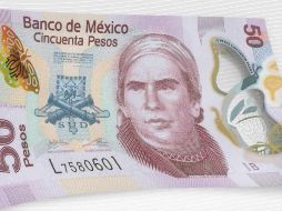 El billete de 50 pesos es el segundo más pequeño en circulación. NOTIMEX/ARCHIVO