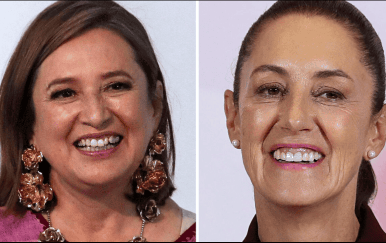 Xóchitl Gálvez y Claudia Sheinbaum aspiran a ser presidentas de México. ESPECIAL