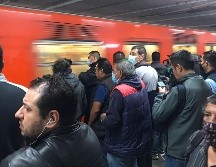 Miles de creyentes se movilizan en el sistema del metro capitalino. SUN/ARCHIVO