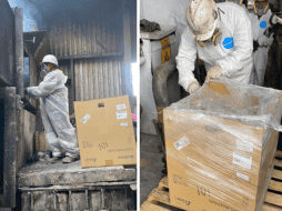 La Fiscalía General de la República (FGR), en su delegación de Jalisco, informó que destruyó precursores químicos, relacionados con 12 cuadernillos de investigación. ESPECIAL.